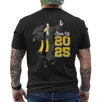 Dabbing Graduation Class Of 2025 Graduation Men's T-shirt Back Print - Monsterry