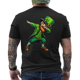 Dabbing Leprechaun St Patrick's Day Irish Men's T-shirt Back Print - Seseable