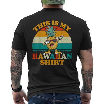 Dabbing Pineapple This Is My Hawaiian For Women Men's T-shirt Back Print - Monsterry AU