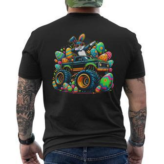 Dabbing Rabbit Bunny Easter Day Monster Eggs Truck Dab Dance Men's T-shirt Back Print | Mazezy DE
