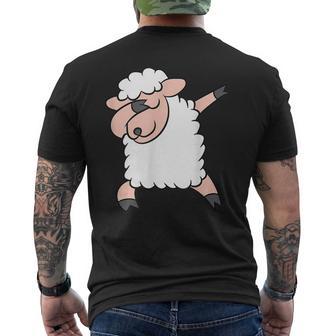 Dabbing Sheep Love Sheep Men's T-shirt Back Print - Monsterry CA