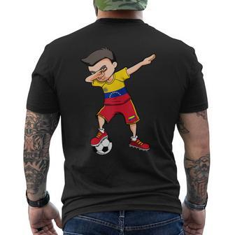 Dabbing Soccer Boy Venezuela Football Fans Jersey Sport Men's T-shirt Back Print - Monsterry CA