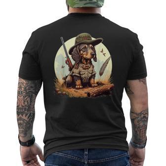 Dachshund Hunter On Dachshund Game Hunting T-Shirt mit Rückendruck - Geschenkecke