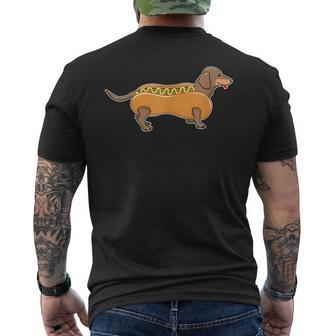 Dachshund Wiener Hot Dog Owner Men's T-shirt Back Print - Monsterry
