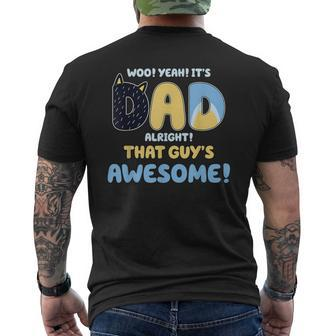 Dad Alright That Guys Awesome Fathers Day Men's T-shirt Back Print - Seseable