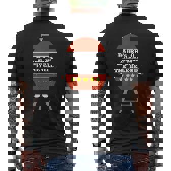 Dad Barbecue Grill The Man Myth Legend Grilling Bbq Men's T-shirt Back Print - Thegiftio UK