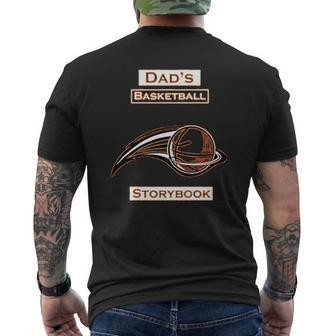 Dad Basketball Mens Back Print T-shirt | Mazezy