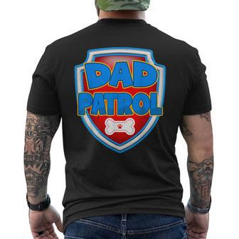 Dad Of The Birthday Boy Dog Paw Family Party Decorations Men's T-shirt Back Print - Monsterry CA