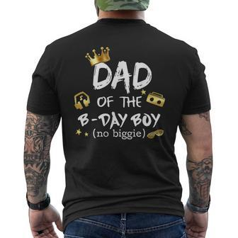 Dad Of The Birthday Boy Notorious One Hip Hop 1St Birthday Men's T-shirt Back Print - Monsterry UK