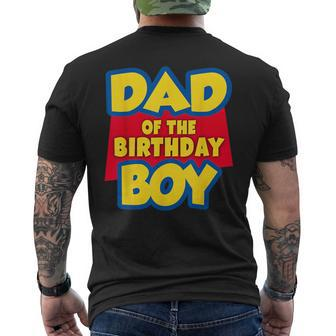 Dad Of The Birthday Boy Toy Story Decorations Men's T-shirt Back Print - Seseable