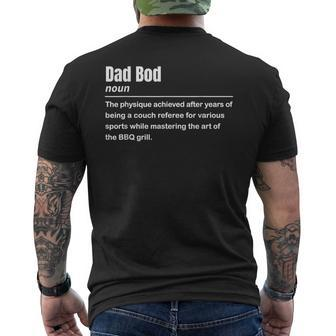 Dad Bod Definition For Father's Day Men's T-shirt Back Print - Seseable