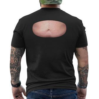 Dad Bod Fat Belly Realistic Hilarious Prank Mens Back Print T-shirt | Mazezy CA