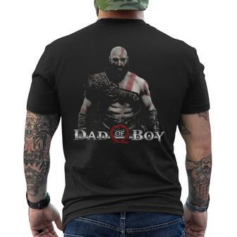 Dad Of Boy Men's T-shirt Back Print | Mazezy