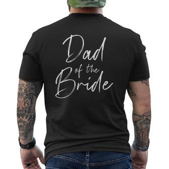Dad Of The Bride Wedding Mens Back Print T-shirt | Mazezy CA