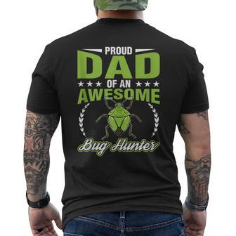 Dad Of Bug Hunter Entomology Insect Entomologist Graphic Men's T-shirt Back Print - Monsterry CA