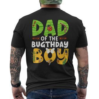 Dad Of The Bugthday Boy Bug Themed Birthday Party Insects Men's T-shirt Back Print - Monsterry AU