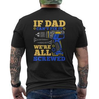Dad Daddy Father's Day Mens Back Print T-shirt | Mazezy