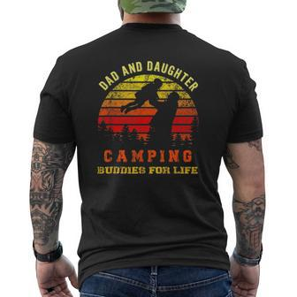 Dad And Daughter Camping Buddies For Life Mens Back Print T-shirt | Mazezy