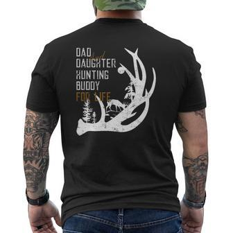 Dad And Daughter Hunting Buddy For Life Tee For Hunters Mens Back Print T-shirt | Mazezy