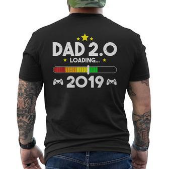 Dad Est 2019 T New Daddy 20 Best Video Games Mens Back Print T-shirt | Mazezy
