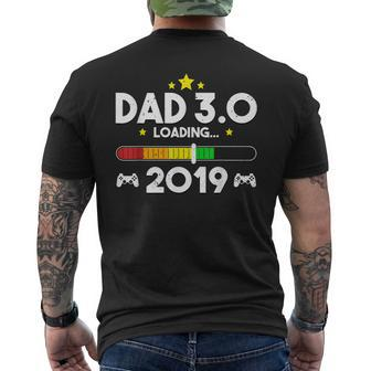Dad Est 2019 T New Daddy 30 Best Video Games Mens Back Print T-shirt | Mazezy