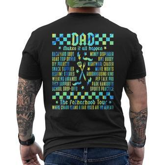 Dad Make It Father's Day Happen Tie Dye Fatherhood Dad Life Men's T-shirt Back Print - Thegiftio UK
