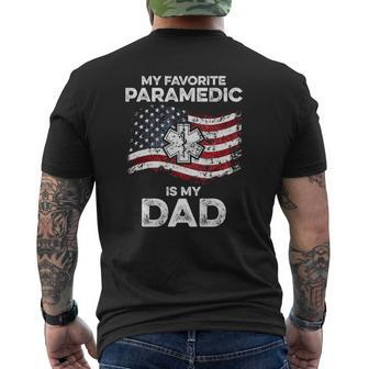 My Dad Is My Favourite Paramedic Mens Back Print T-shirt | Mazezy