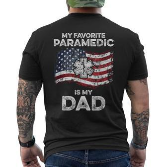 My Dad Is My Favourite Paramedic Men's T-shirt Back Print - Monsterry AU