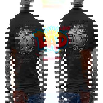 Dad Graffiti Man Of God Father’S Day For Dad Men's T-shirt Back Print - Seseable
