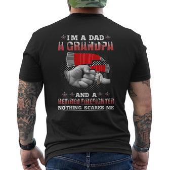 Im A Dad Grandpa Retired Firefighter Awesome 2022 Mens Back Print T-shirt - Thegiftio