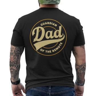 Dad Guardian Lustige Fernbedienung Tvatertag Papa Pops Daddy Da T-Shirt mit Rückendruck - Geschenkecke