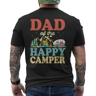 Dad Of The Happy Camper First Birthday Camping Family Men's T-shirt Back Print - Monsterry