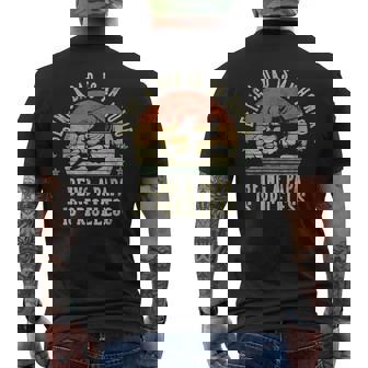 Being A Dad Is An Honor Being A Papa Is Priceless Papa Men's T-shirt Back Print - Thegiftio UK