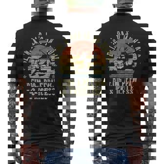 Being A Dad Is An Honor Being A Peepaw Is Priceless Peepaw Men's T-shirt Back Print | Mazezy