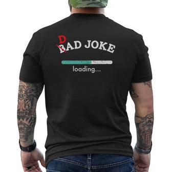 Dad Joke Loading For Dad Men Mens Back Print T-shirt | Mazezy CA