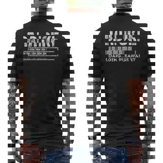 Dad Joke Loading Please Wait Fathers Day Vintage Men's T-shirt Back Print - Thegiftio