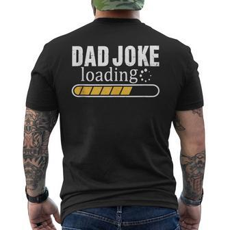 Dad Joke Loading Retro Fathers Day Dad Quotes Men's T-shirt Back Print - Thegiftio UK