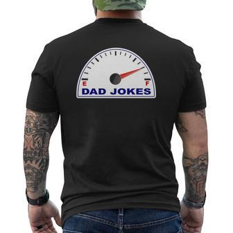 Dad Jokes Southern Charm Dad Jokes Loading Fuel Gauge Petrol Gas Petrol Essential Mens Back Print T-shirt | Mazezy