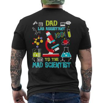 Dad Lab Assistant Mad Scientist Party Birthday Men's T-shirt Back Print - Monsterry AU