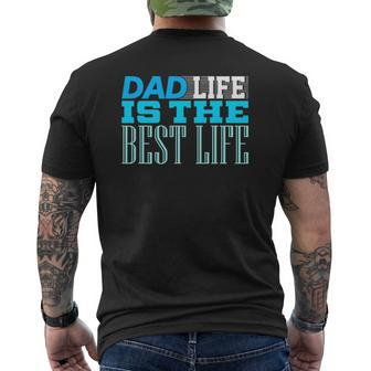 Dad Life Cute Father's Day From Daughter Tee Mens Back Print T-shirt | Mazezy