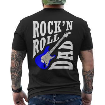 Dad Love Rock N Roll Father's Day Men's T-shirt Back Print - Monsterry DE