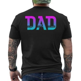 Dad The Man The Myth The Legend Father Day Men's T-shirt Back Print - Thegiftio UK