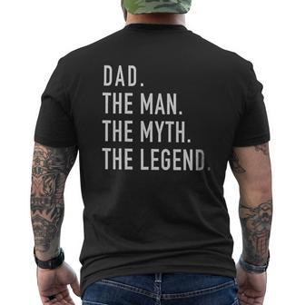Dad The Man Myth Legend Mens Back Print T-shirt | Mazezy AU