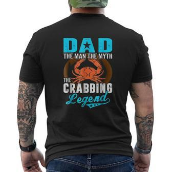 Dad The Man The Myth Mens Back Print T-shirt | Mazezy AU