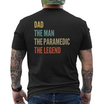 The Dad The Man The Paramedic The Legend Mens Back Print T-shirt | Mazezy