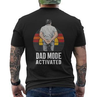 Dad Mode Activated Quote Father's Day Best Father Men's T-shirt Back Print - Seseable