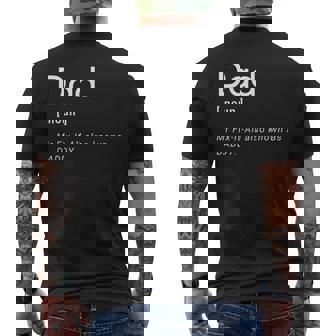 Dad Mr Fix-It-All Also Known As Daddy Best Fathers Day Men's T-shirt Back Print - Thegiftio