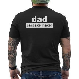 Dad Pancake Maker Father's Day Mens Back Print T-shirt | Mazezy AU
