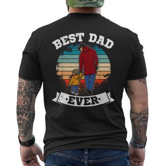 Dad Papa Kids Father's Day Baby Dad-To-Be Mens Back Print T-shirt - Thegiftio