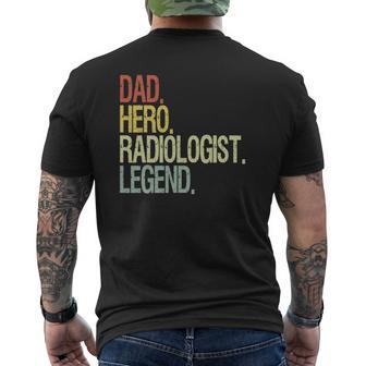 Dad Radiologist Legend Father's Day Mens Back Print T-shirt | Mazezy